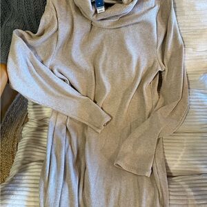 Old Navy Tan Long Sleeve Dress
